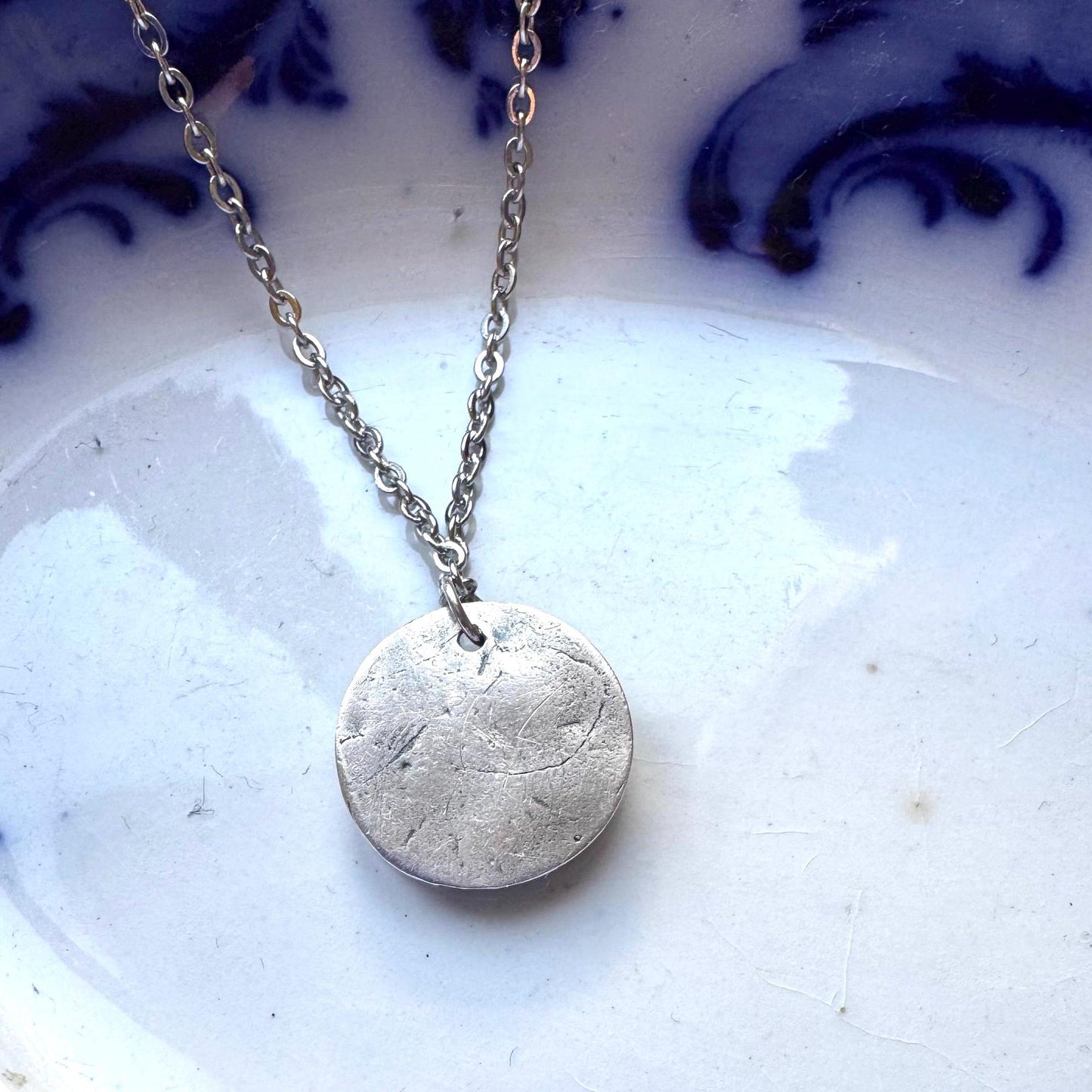 Handmade Silver Boston Terrier Dog Pendant Necklace