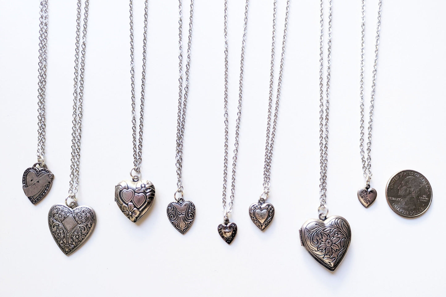 Vintage Heart Pendant Necklace
