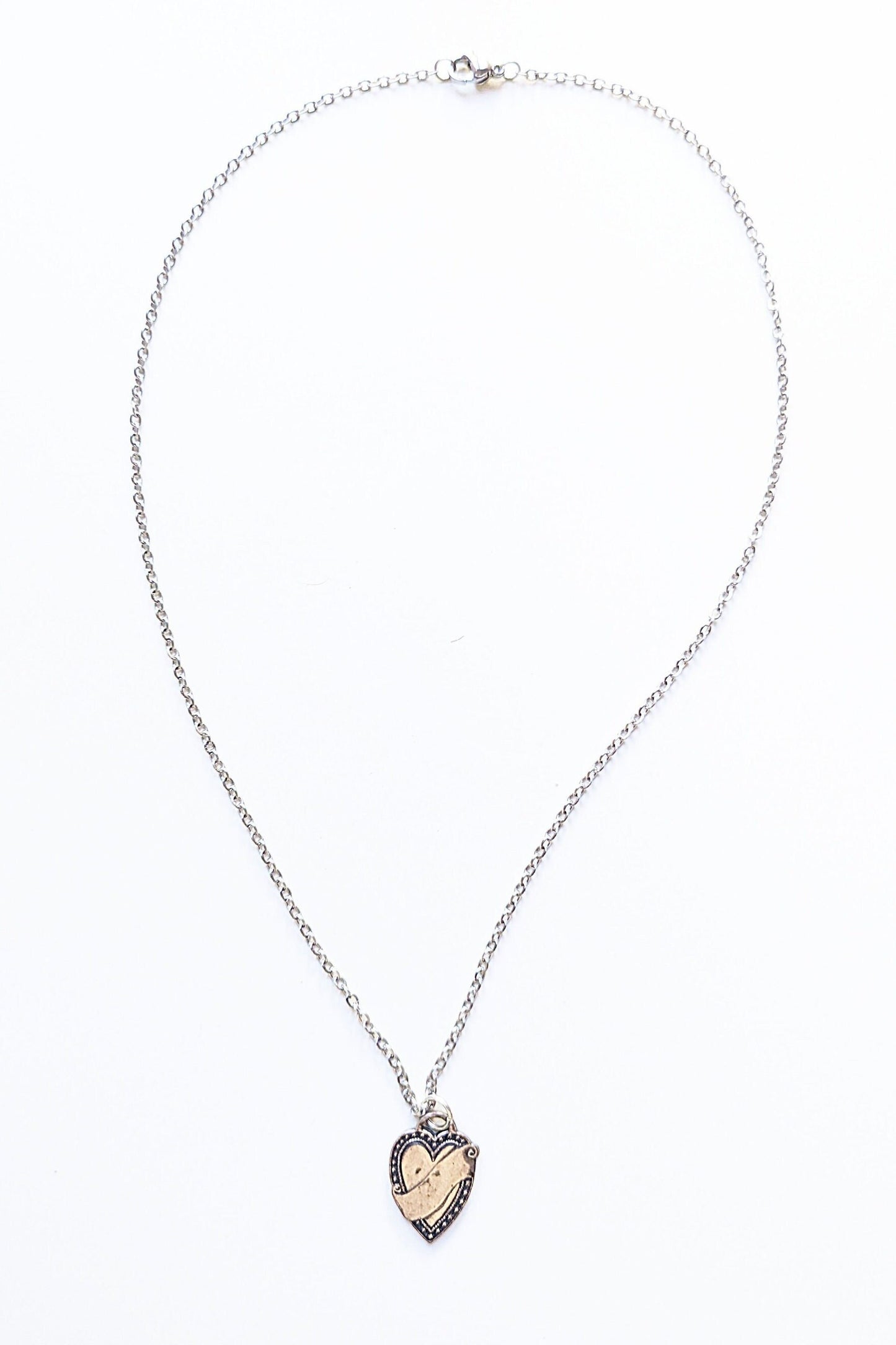 Vintage Heart Pendant Necklace