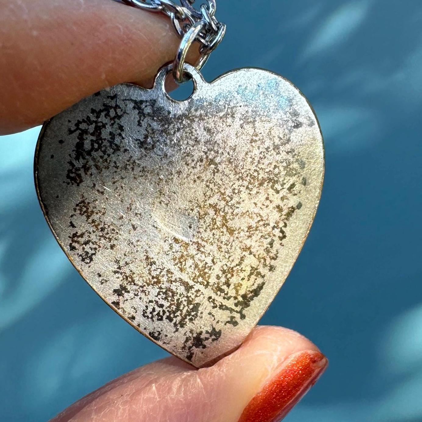 Vintage Heart Pendant Necklace