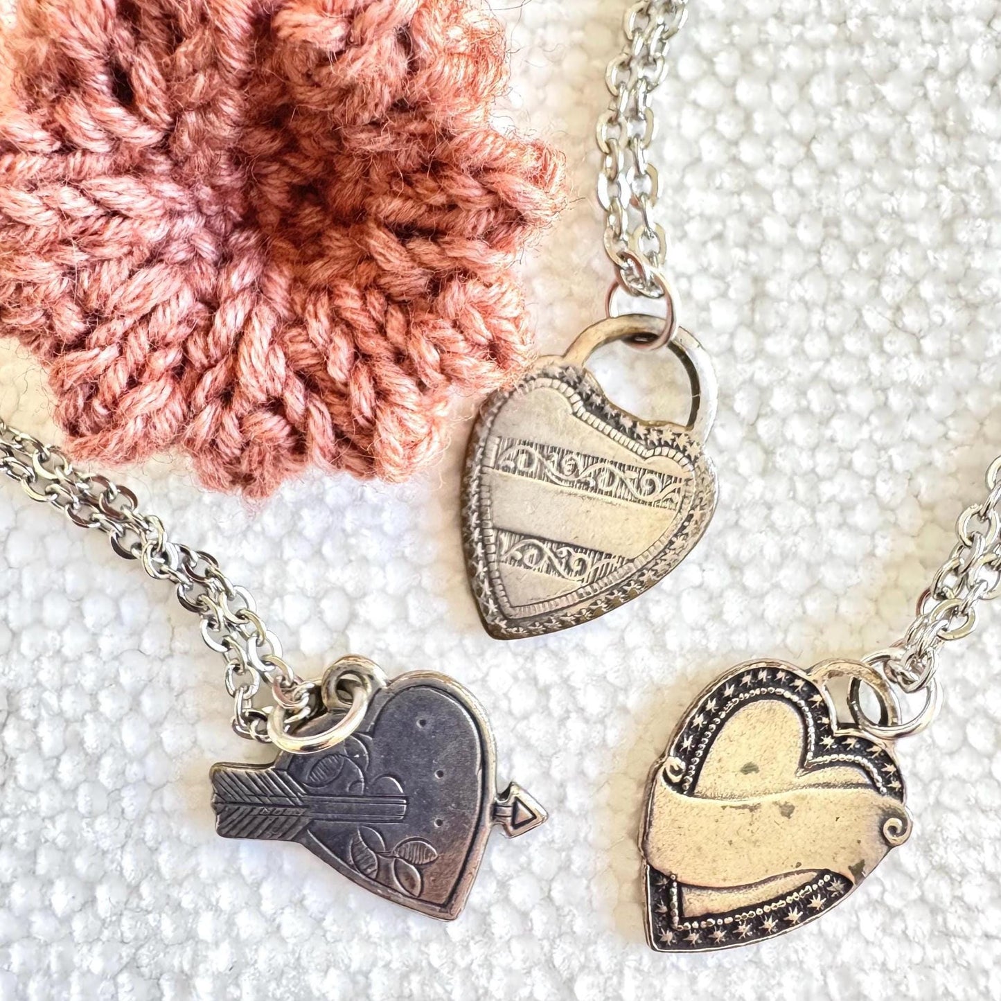 Vintage Heart Pendant Necklace