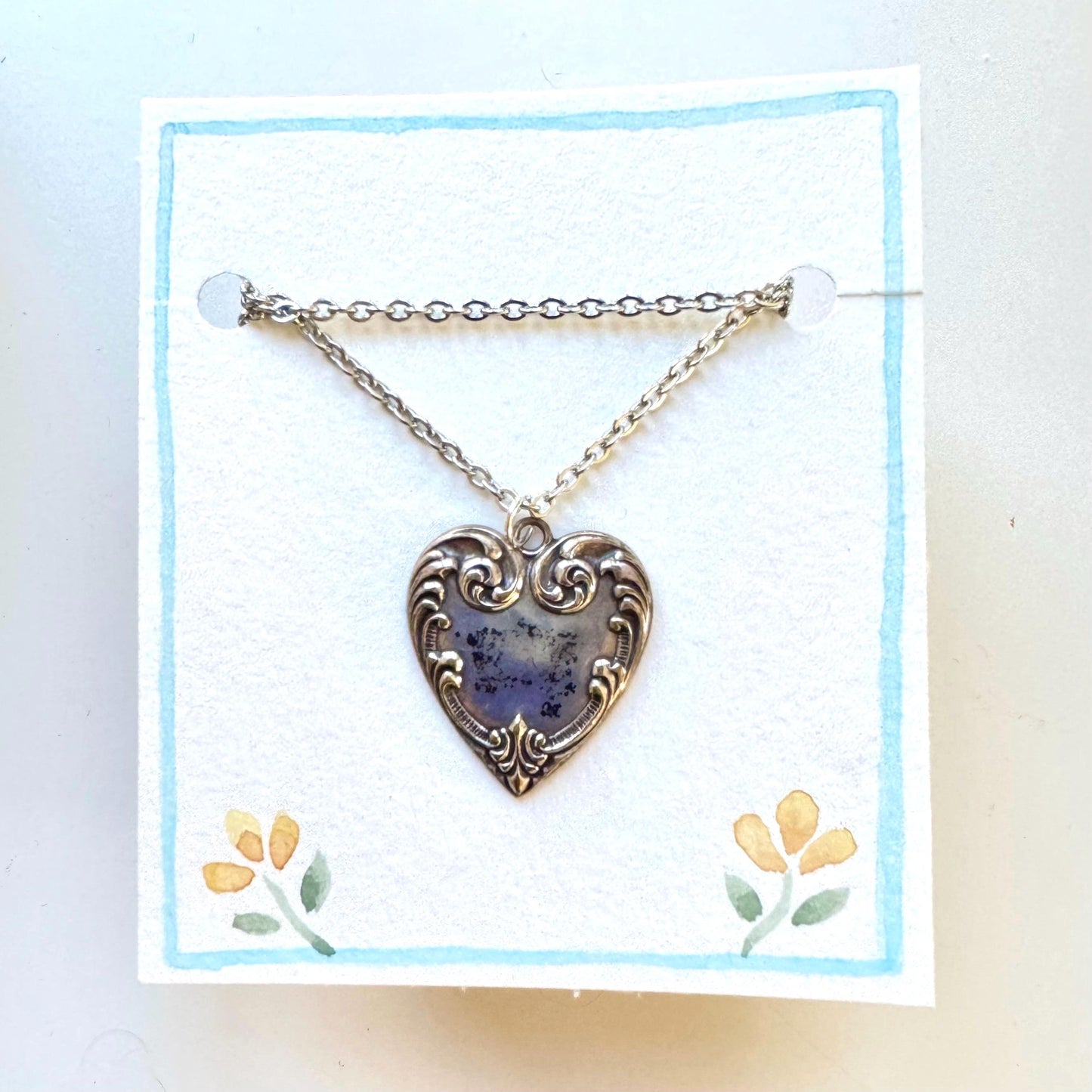 Vintage Heart Pendant Necklace