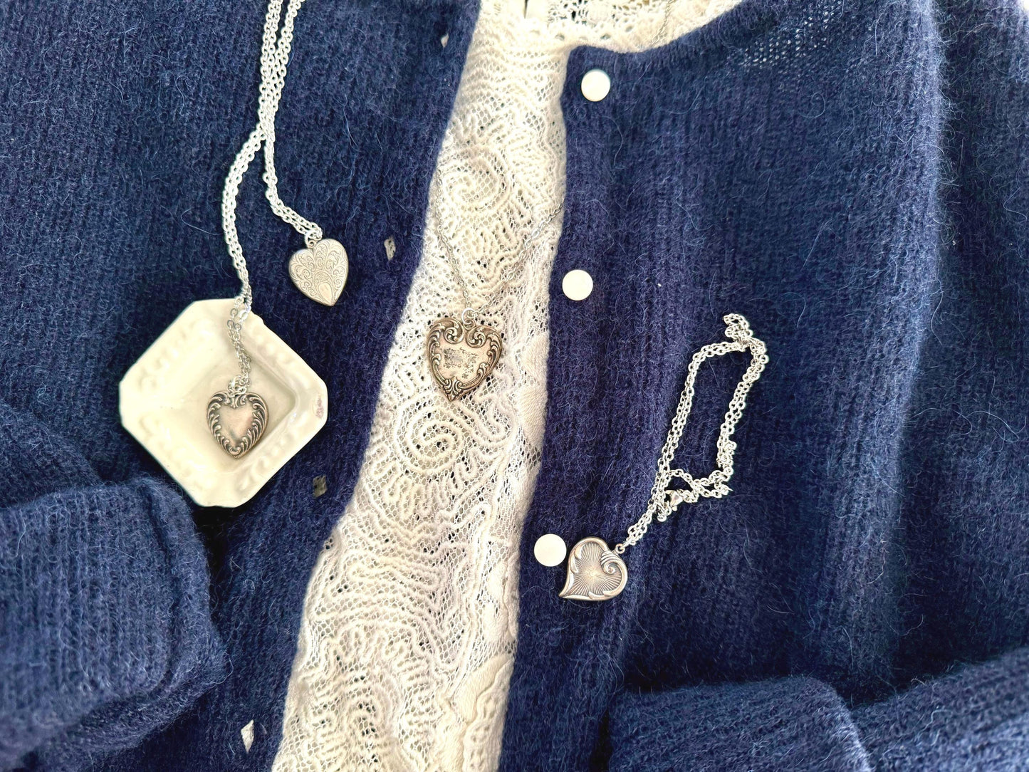 Vintage Heart Pendant Necklace