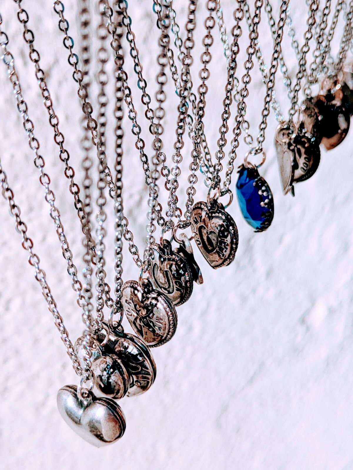 Vintage Heart Pendant Necklace | arrow through two hearts
