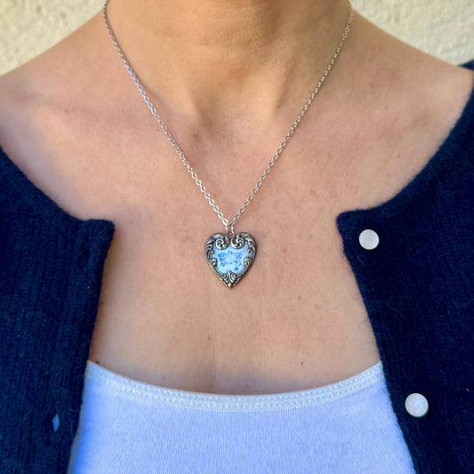 Vintage Heart Pendant Necklace